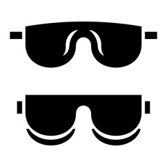 safety glasses icon vector design template simple and modern