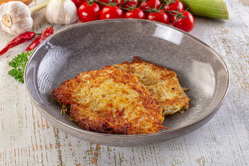 Golden fried potato pancake - Draniki