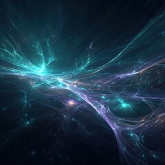 Abstract Cosmic Space Digital Art