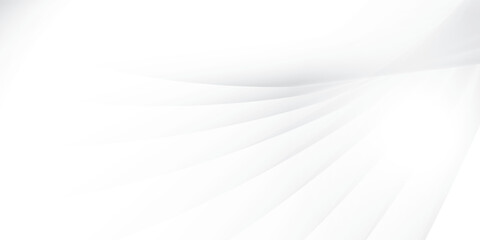 Abstract  white and gray color, modern design stripes background with geometric round shape. Vector illustration.
