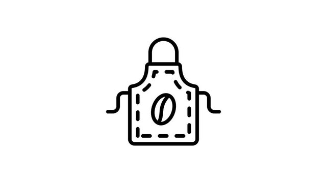 Take a look at visually perfect animated icon of apron, editable vector design