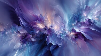 Abstract Floral Design With Soft Colors