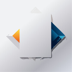 Modern Abstract Geometric Design with Diamond Shape and Brush Strokes