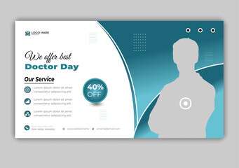 We offer Best Doctor Day Web Banner Design Template