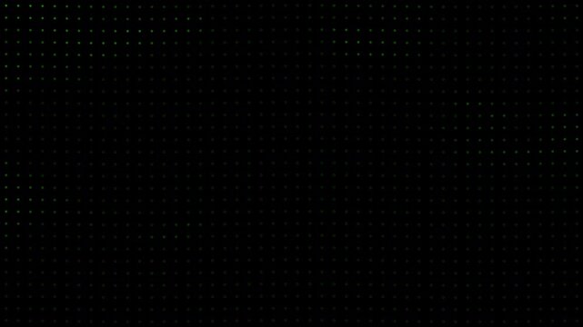 Glowing violet dot pixels on dark background. Loopable animation