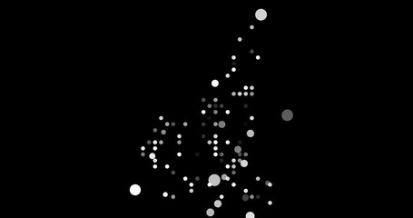 Digital Network Orbs Assembling Cameroon Map - Powered by Adobe