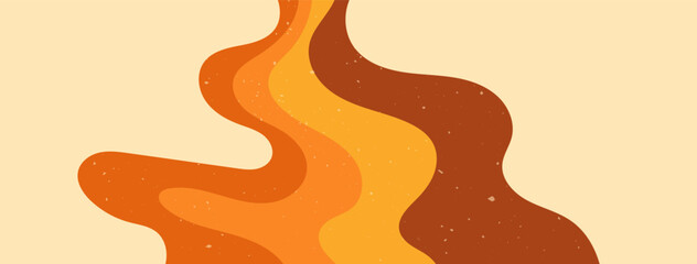 Groovy warm color lines with texture.