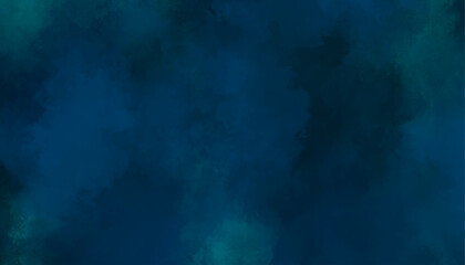 Deep Teal Cloudy Watercolor Background Texture