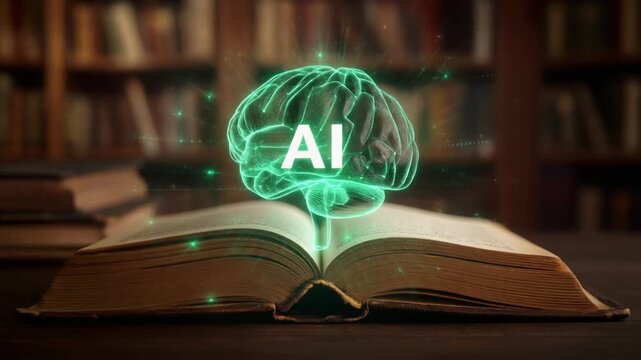Artificial Intelligence and Knowledge Acquisition Digital Brain Over Open Book in Library Setting