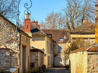 Street view of Milly la Foret in France