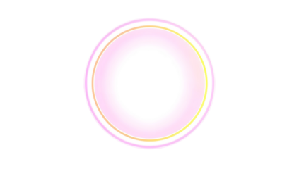 Neon Pink Circle Frame (PNG) isolated on transparent background creating glowing futuristic ring for modern creative layouts.
