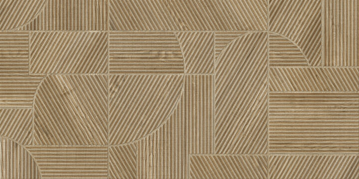 Modern seamless geometric pattern with natural textures: marble, wood, stone, cement, terrazzo. Ideal for interior design, wallpaper, packaging, textiles, tiles, and parquet flooring.	