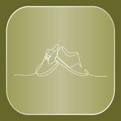 Simple drawing of two shoes icon