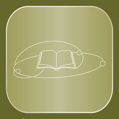 Drawing of a book with lines