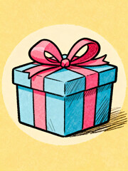 gift box with ribbon