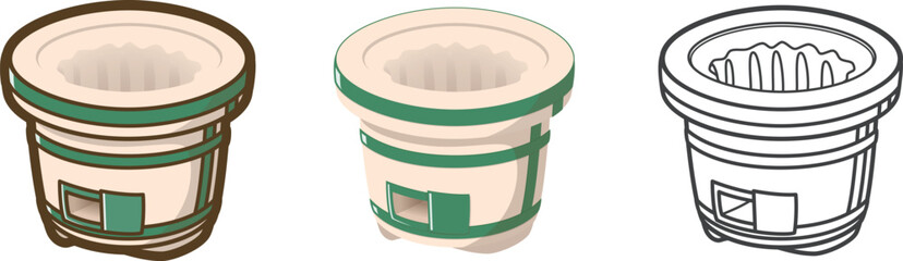 七輪（網なし）