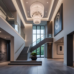 modern chandelier Generative AI