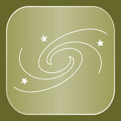 Captivating Galaxy Spiral Star Icon: A Celestial Universe Symbol for Modern Space Technology and Abstract Concepts