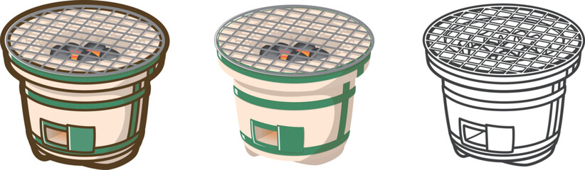 七輪（炭あり）