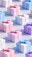 gift boxes on white background