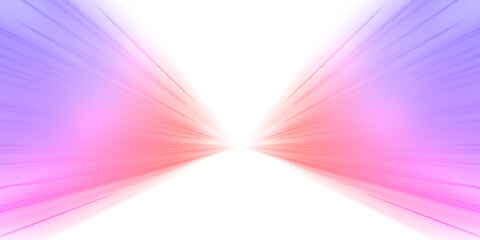 Futuristic neon beams stretch over a dark abstract landscape. Vibrant glowing trails convey motion and speed. Perfect for technology or AI design concepts. PNG