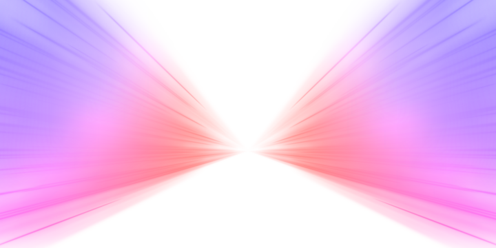 Futuristic neon beams stretch over a dark abstract landscape. Vibrant glowing trails convey motion and speed. Perfect for technology or AI design concepts. PNG - Powered by Adobe