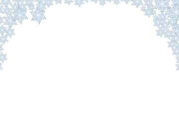 Winter christmas background with snowflakes