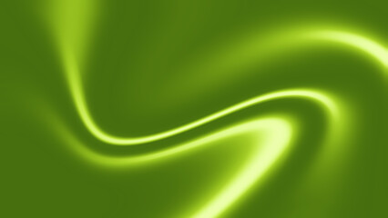 Green Abstract Modern Fluid Gradient Background With Glowing Digital Waves