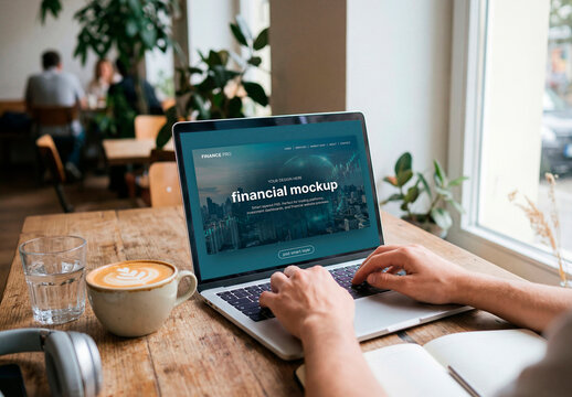 Financial Laptop Mockup