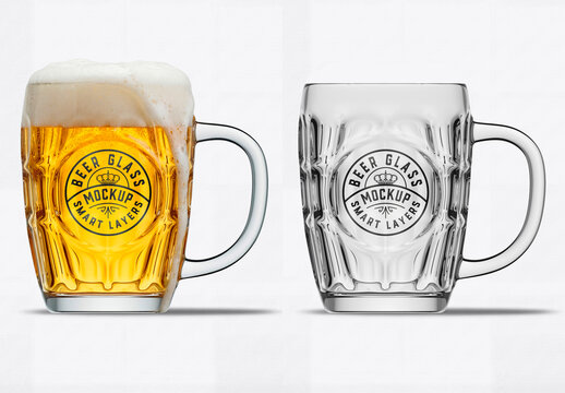 Classic Beer Glass Mockup