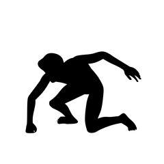 running man silhouette