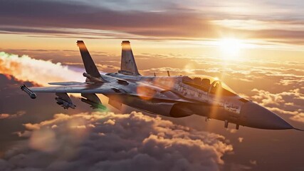 Indian Air Force Fighter Jet Taking Off with Massive Waving Flag Backdrop