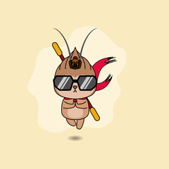 Monkey king or sun wukong figure vector illustration. EPS 10.