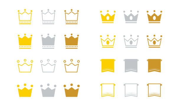 王冠　ランキングアイコンセット