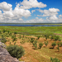 panoramic landscape view to the Kakadu National Park, NT, Australia