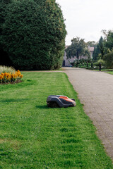 Autonomous Robotic Mower on Garden Lawn
