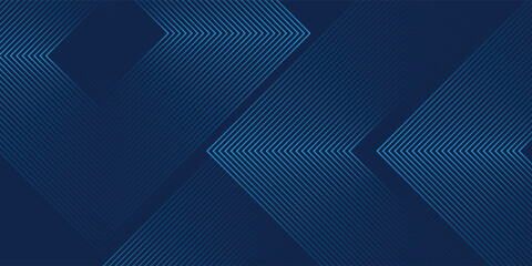 Dark Blue Abstract Background with Glowing Arrow Lines for Technology, Featuring a Futuristic Concept with Modern Shiny Blue Geometric Lines