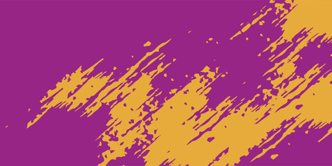 Abstract Sports Background with Yellow and Purple Brush Texture and Halftone Effect. Dirty Grunge Background. vector illustration eps10