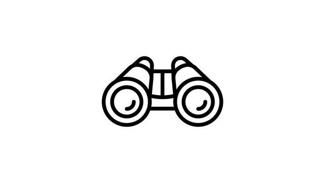 See beyond with our Binoculars animated vector icon! Explore every detail with clarity.