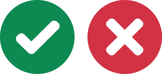 Green circular button featuring a white checkmark icon symbolizing success, approval and confirmation for apps, interfaces, dashboards and notifications. © Mr. Tasin