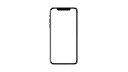 Sleek Smartphone: a modern, elegant smartphone, showcasing its blank screen for versatile applications.