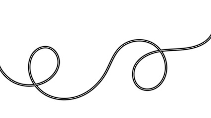 Dynamic Neon Glow Wave Ribbon. Vibrant, Looping, and Smooth Wavy Line Design Elements for Digital Background and Border