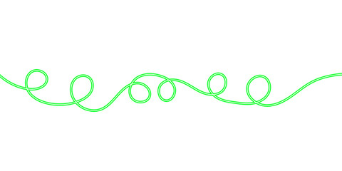Dynamic Neon Glow Wave Ribbon. Vibrant, Looping, and Smooth Wavy Line Design Elements for Digital Background and Border