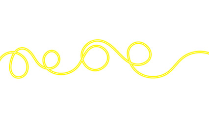 Dynamic Neon Glow Wave Ribbon. Vibrant, Looping, and Smooth Wavy Line Design Elements for Digital Background and Border