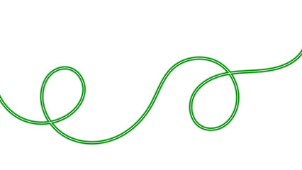 Dynamic Neon Glow Wave Ribbon. Vibrant, Looping, and Smooth Wavy Line Design Elements for Digital Background and Border