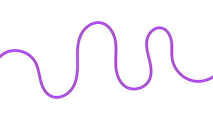 Dynamic Neon Glow Wave Ribbon. Vibrant, Looping, and Smooth Wavy Line Design Elements for Digital Background and Border