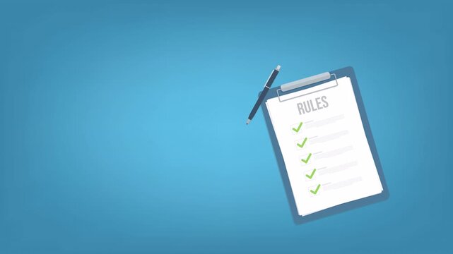 Rules and regulations, policy and guideline for employee or users to follow, legal term, corporate compliance or laws, standard.	