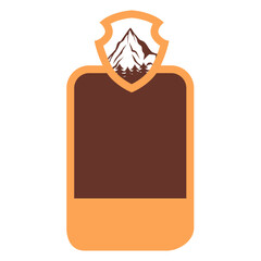 Customizable national park icon vector. National Park Illustration sign. National Park template symbol or logo.