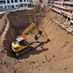 construction site on the beach