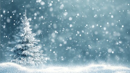 Christmas snow background image